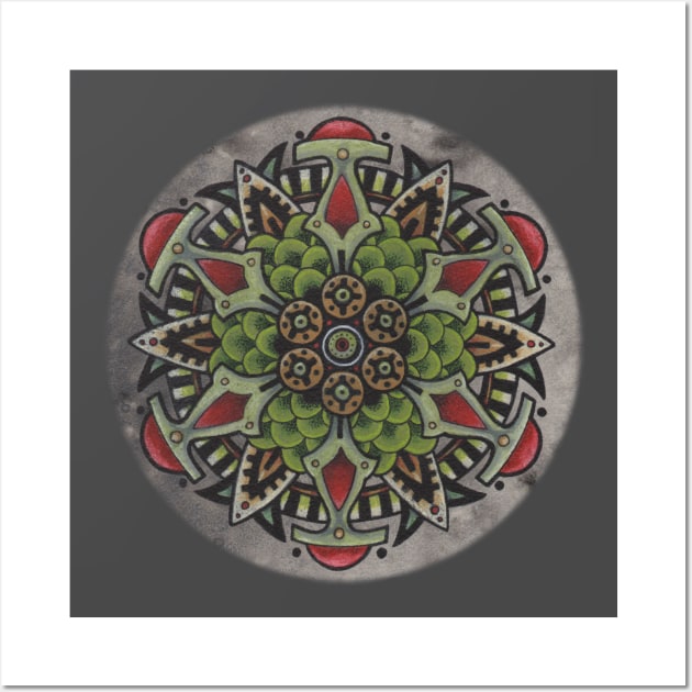 Photosynthesis Mandala T-shirt Wall Art by Michael Gardner